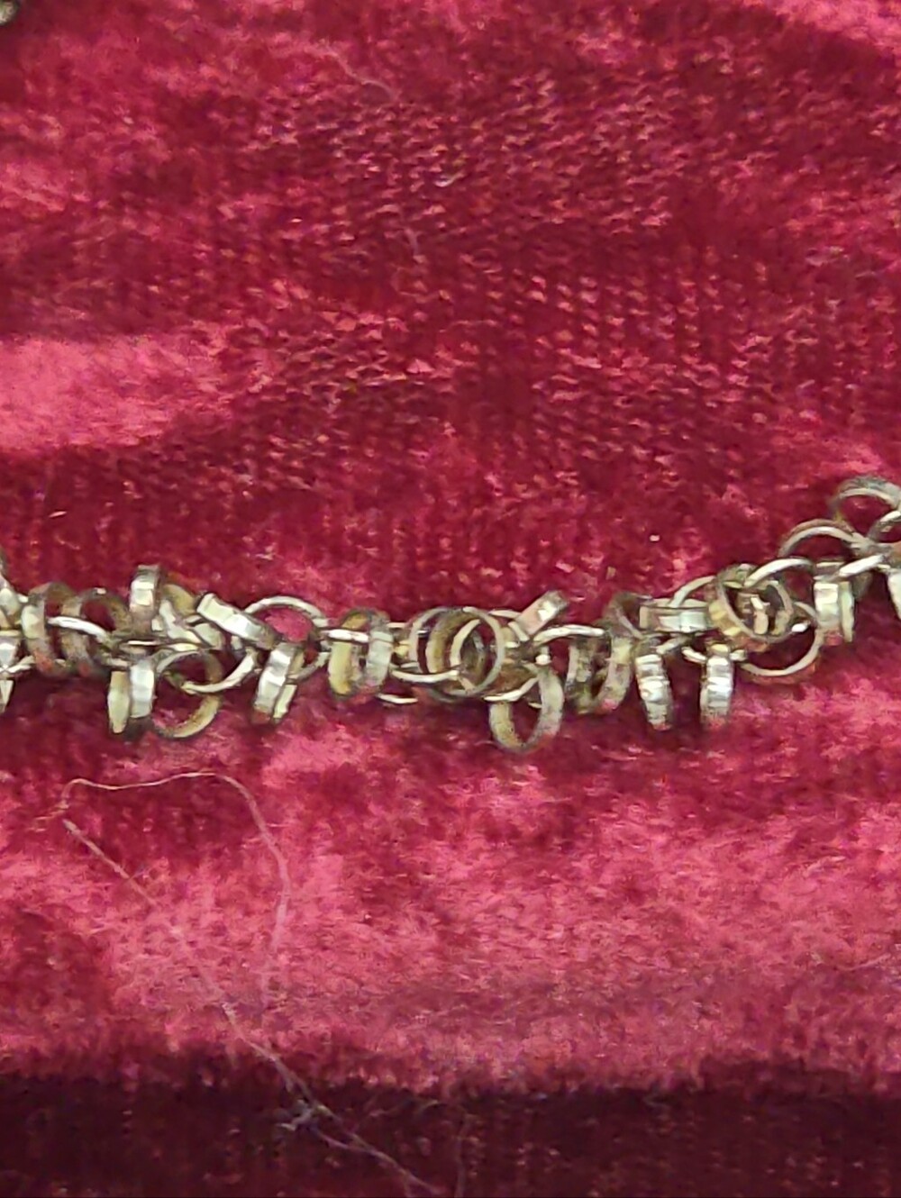 Karizia Spa KA 1772 Italy 925 Sterling Multi Ring Cluster Link Bracelet 7.5in - Picture 4 of 8